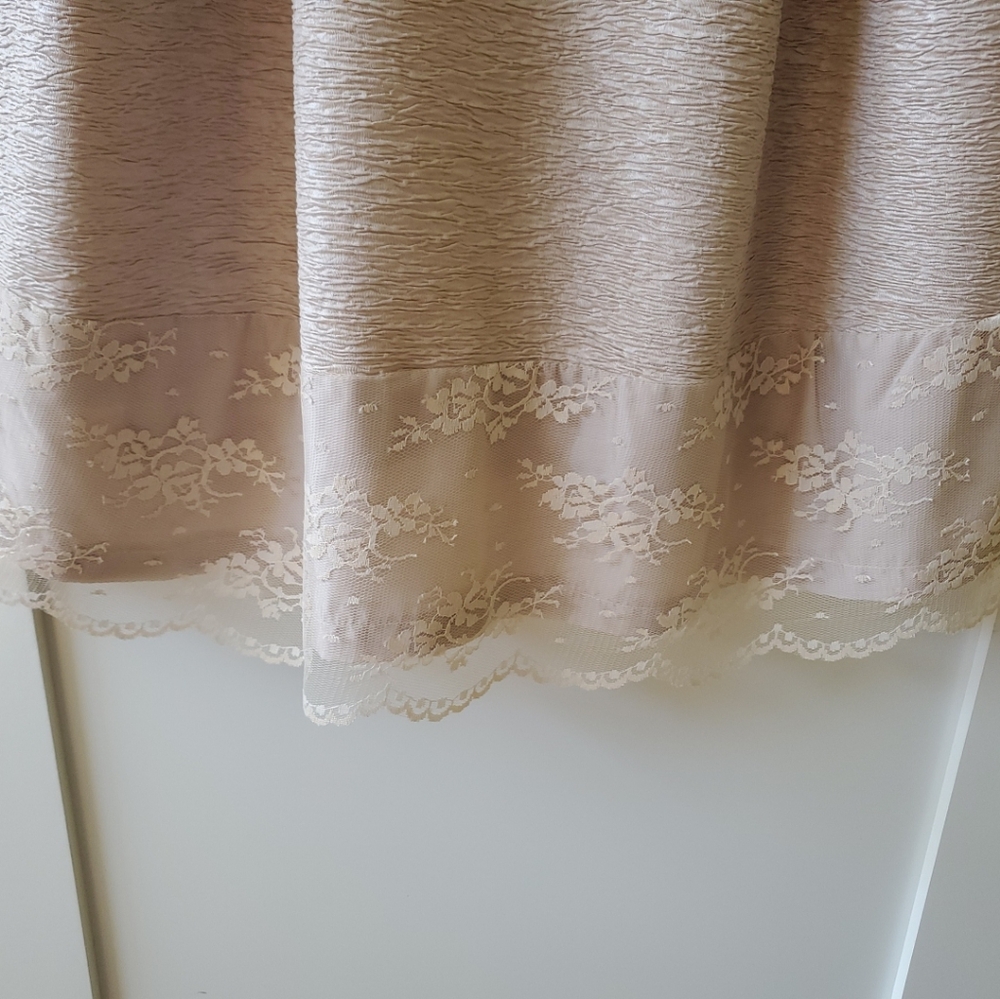TS Three Seasons Pale Blush Pink Dress w/ Pretty Details @ Neck, Sleeves, & Hem - Picture 8 of 15